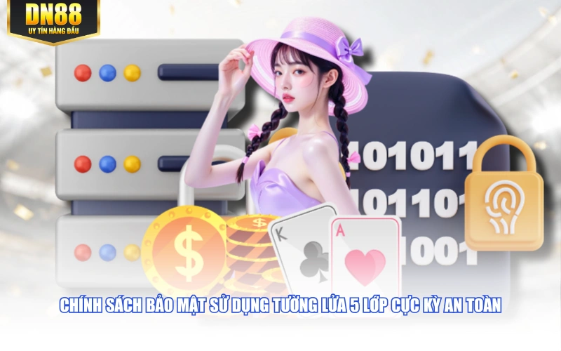 Chính sách bảo mật sử dụng tường lửa 5 lớp cực kỳ an toàn