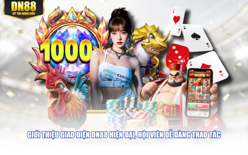 Giới thiệu giao diện DN88 hiện đại, hội viên dễ dàng thao tác